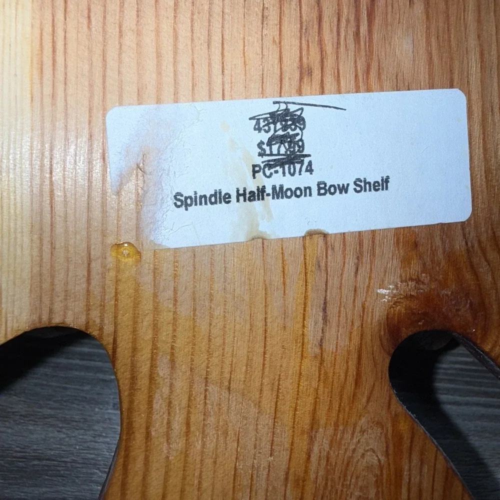 VTG Wooden Bow Tie Ribbon Hanging Shelf‎ Cottage Core Granny